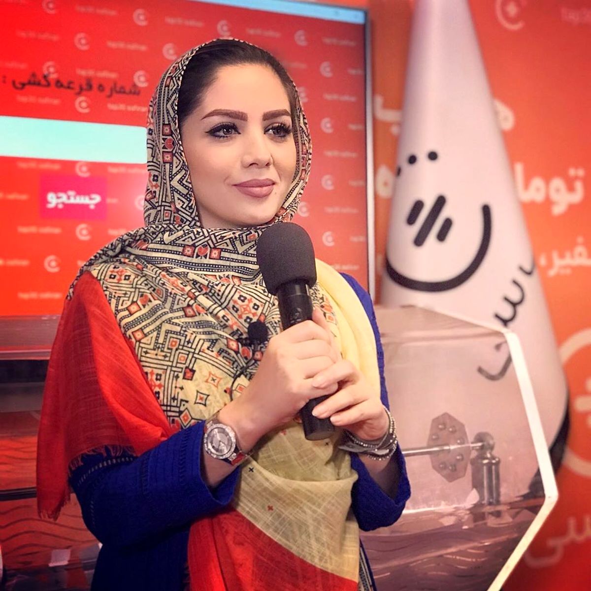 درسی که خانم مجری از زندگی گرفت+عکس