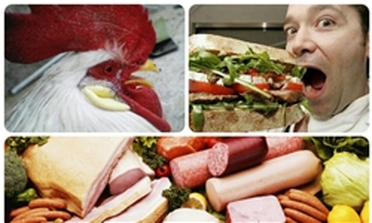سوسیس و کالباس‌ با طعم تاج خروس 