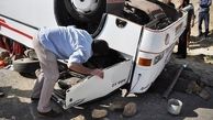 واژگونی اتوبوسی در محور چناران-مشهد