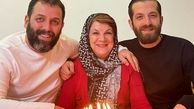 امیررضا دلاوری در جشن تولد مادرش