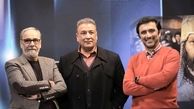 امین زندگانی و عبدالرضا اکبری در برنامه تلویزیونی + عکس