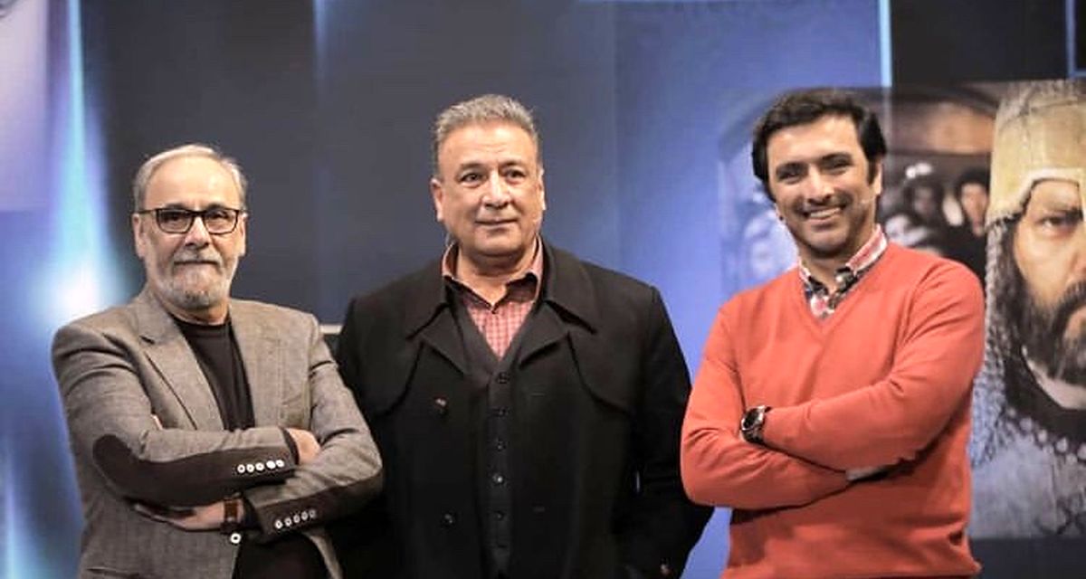 امین زندگانی و عبدالرضا اکبری در برنامه تلویزیونی + عکس