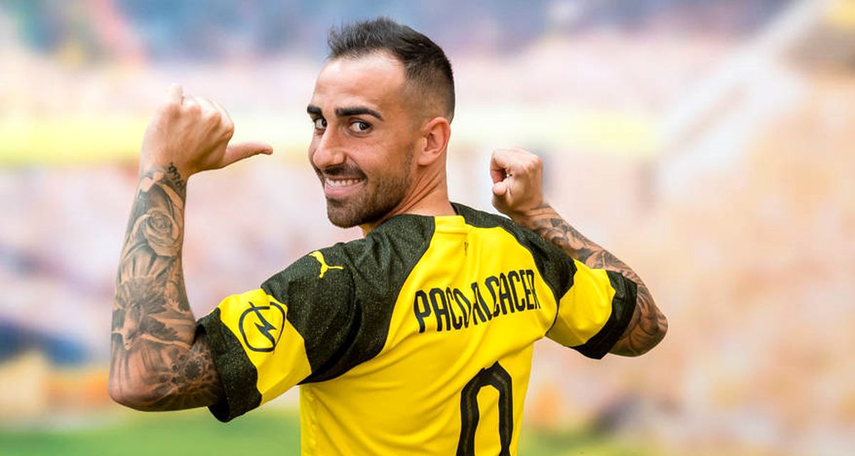 مهاجم بارسلونا دورتموندی شد+تصاویر