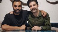 عکس یادگاری مهدی ماهانی با حمید هیراد