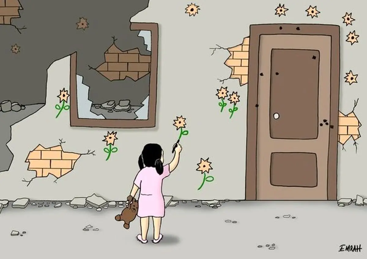 دنیای بدون جنگ حق تمام کودکان جهان