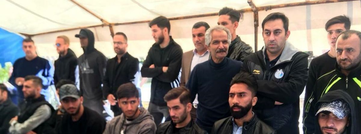 حضور بازیکنان استقلال در مراسم سالگرد غلامحسین مظلومی