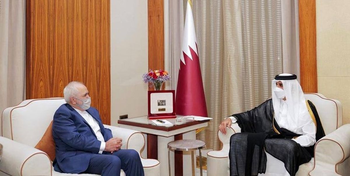 محمد جواد ظریف با امیر قطر دیدار کرد