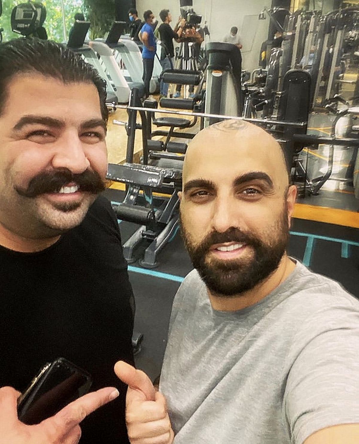 بهنام بانی و پولاد کیمیایی در باشگاه + عکس