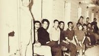 
صف حمام عمومی در دهه چهل