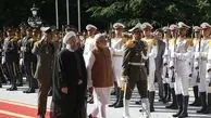 استقبال رسمی روحانی از نخست وزیر هند