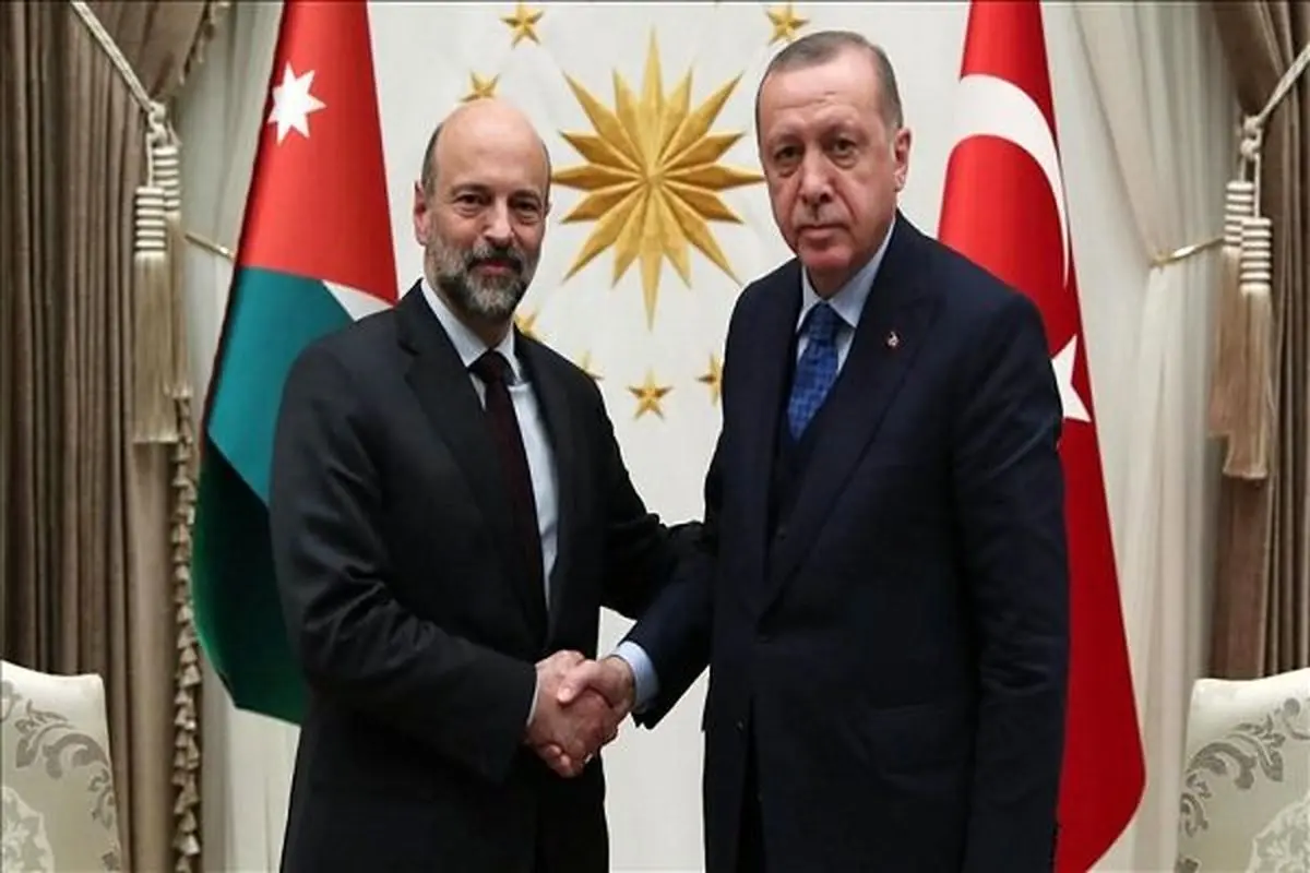 اردوغان با نخست‌وزیر اردن دیدار کرد