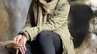 ساناز سعیدی در کنار آبشاری زیبا + عکس