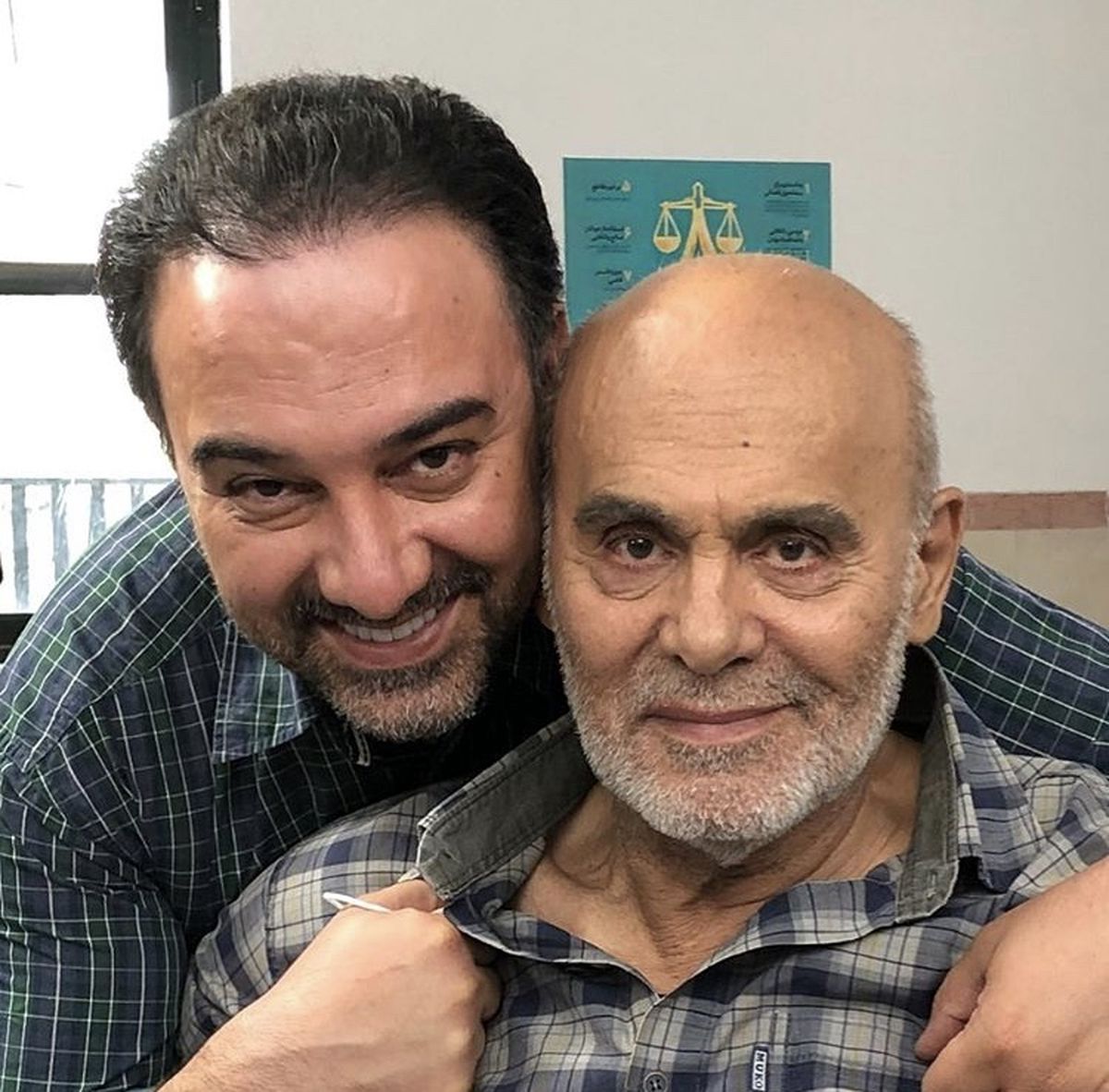 برزو ارجمند در کنار بازیگر پیشکسوت مشهور + عکس