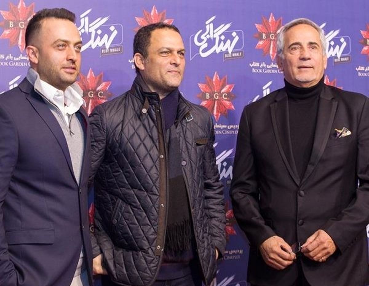 استایل شیک سه بازیگر مرد در مراسم رونمایی از سریال نهنگ آبی