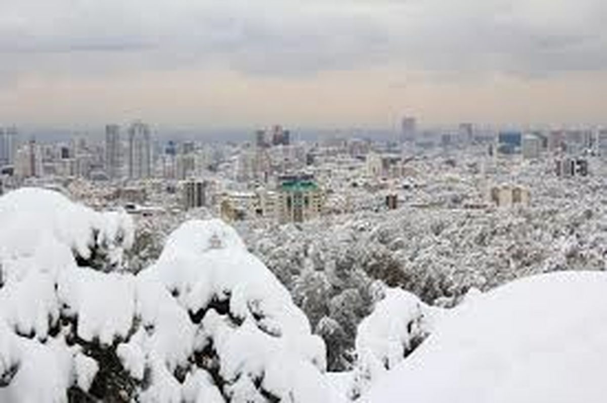 تهران برفی می‌شود