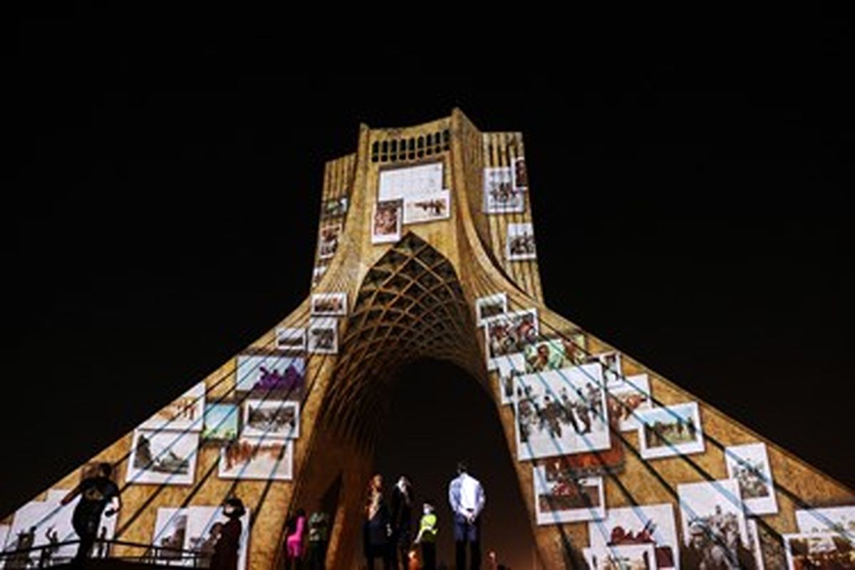 ویدئو مپینگ جدید برج آزادی + تصاویر