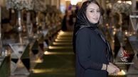 عکس تیپ زده خاله قاصدک در تالار عروسی