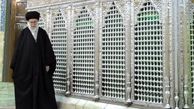 نماز رهبرانقلاب در حرم حضرت معصومه(س)/عکس