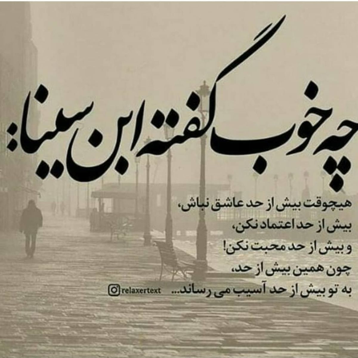 سخن گوهربار ابن سینا در صفحه مریم امیرجلالی