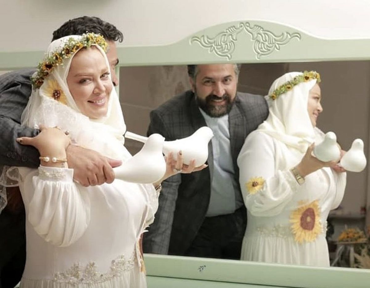 عاشقانه ای دیگر از بهاره رهنما و ‌همسرش + عکس