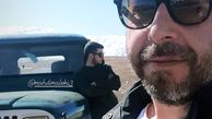 جیپ سواری آقای بازیگر + عکس