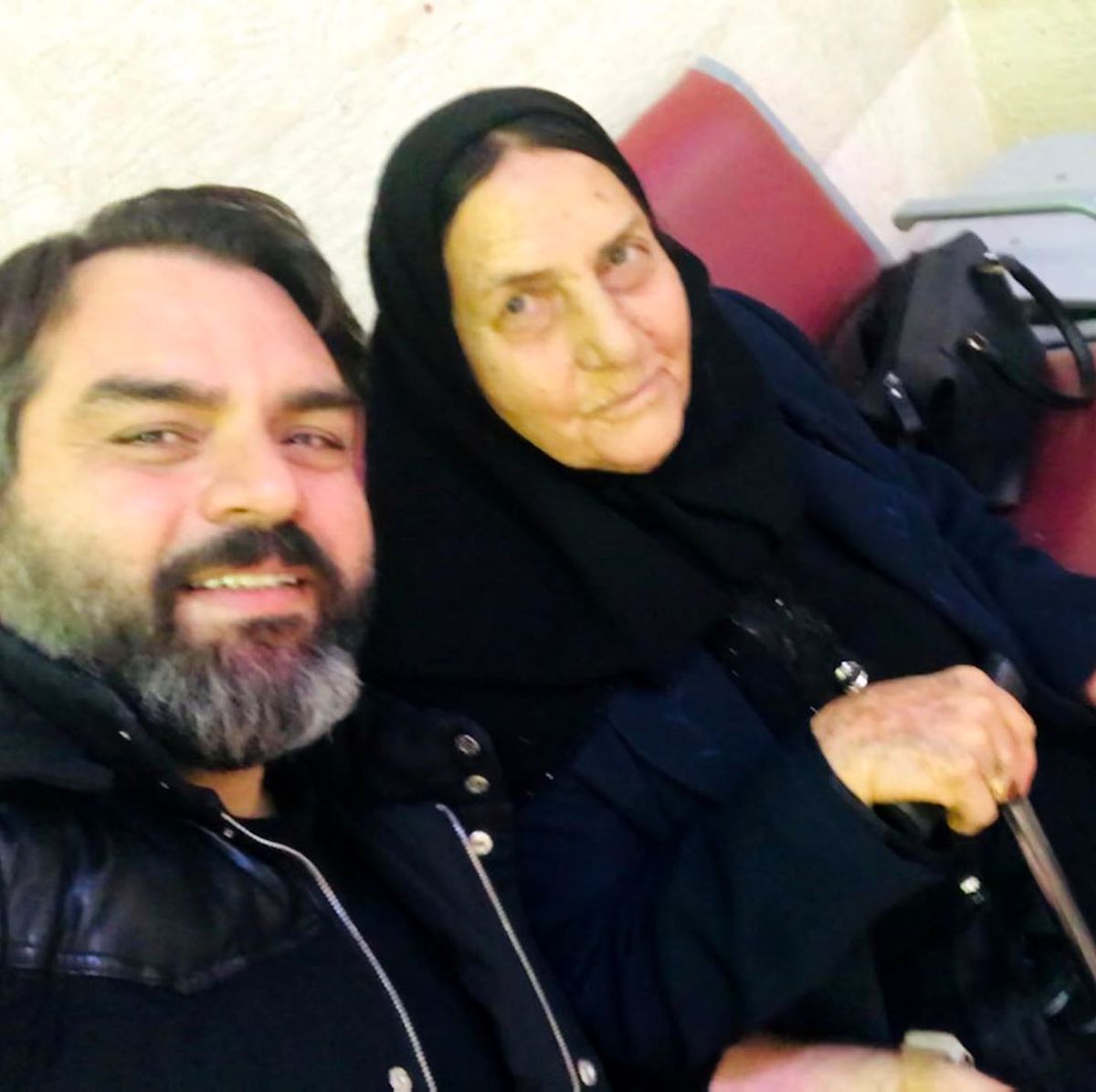 ذوق زدگی شهرام قائدی از دیدن مادر مهربانش+عکس