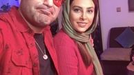 ست یلدایی حدیثه تهرانی با همسرش + عکس