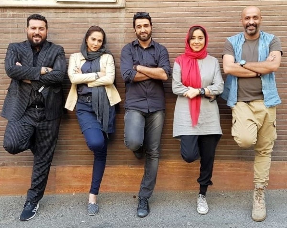 استایل خاص پژمان جمشیدی در کنار دوستانش+عکس