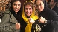 خواهران منصوریان در سالن زیبایی فاطمه گودرزی/عکس