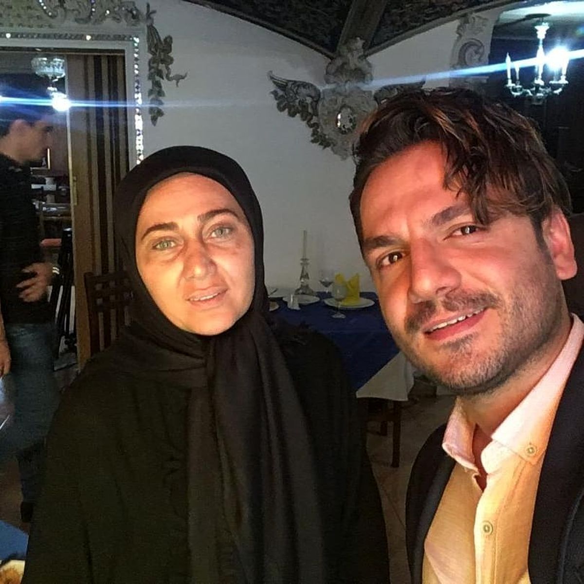 عباس غزالی و مادر جدیدش+عکس