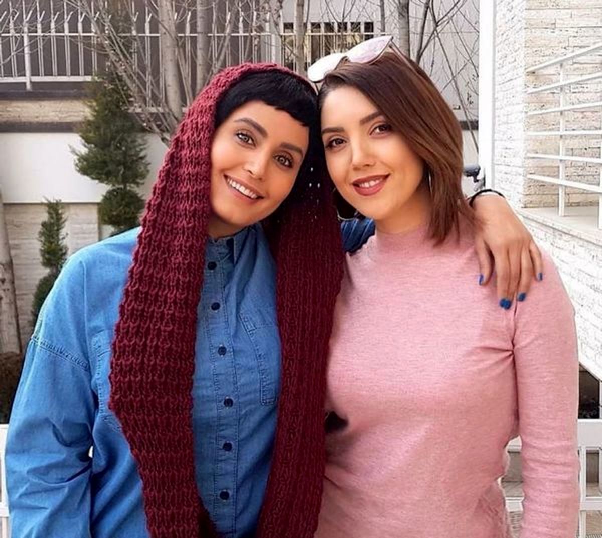 الناز شاکردوست در کنار دوست خارجی اش