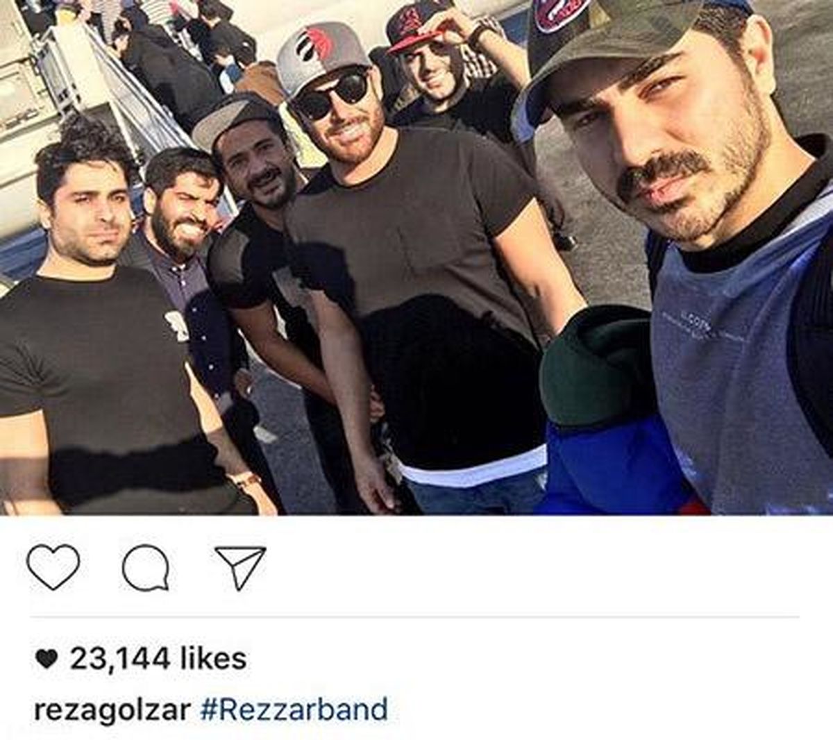 رضا گلزار با تیم خفنش+عکس