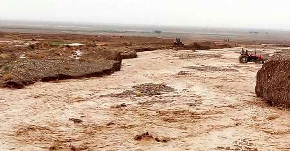 سیل در شرق اسفراین جاری شد