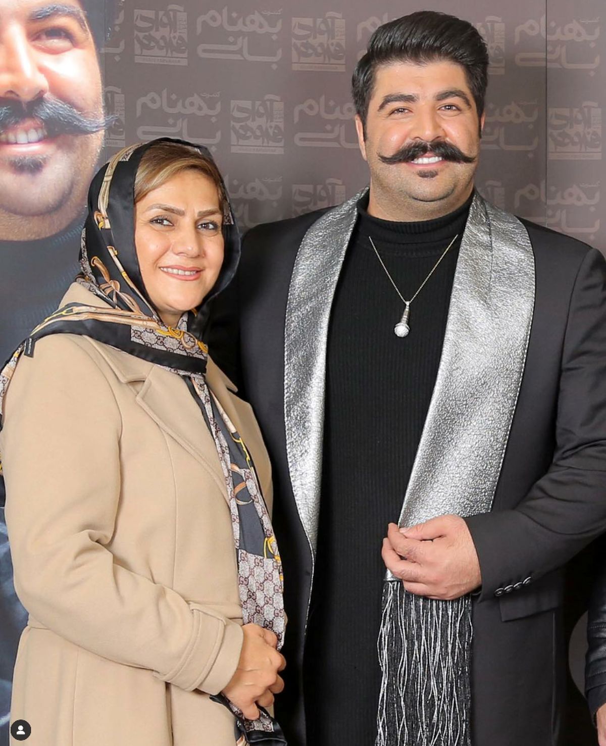 عکس بهنام بانی و مادر خوشتیپش+عکس