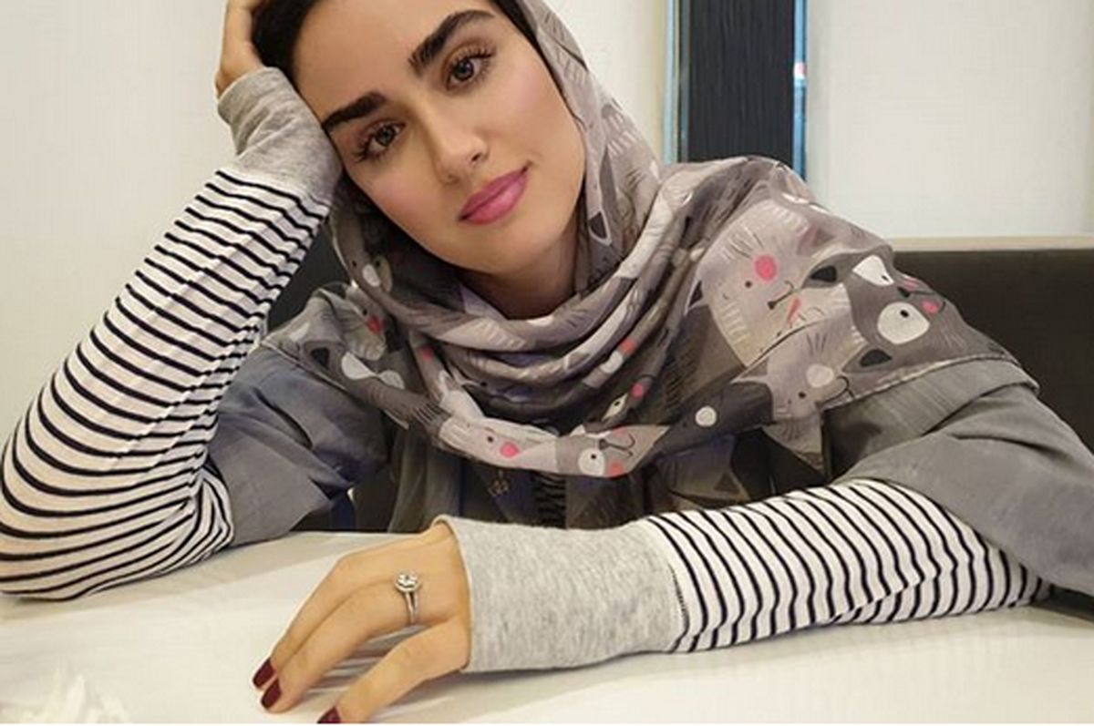 هانیه غلامی با شال خاصش+عکس
