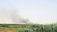 کاهش دید در اهواز به دلیل دود غلیظ از آتش سوزی هورالعظیم