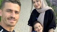 سلفی وریا غفوری با همسر و پسرش + عکس