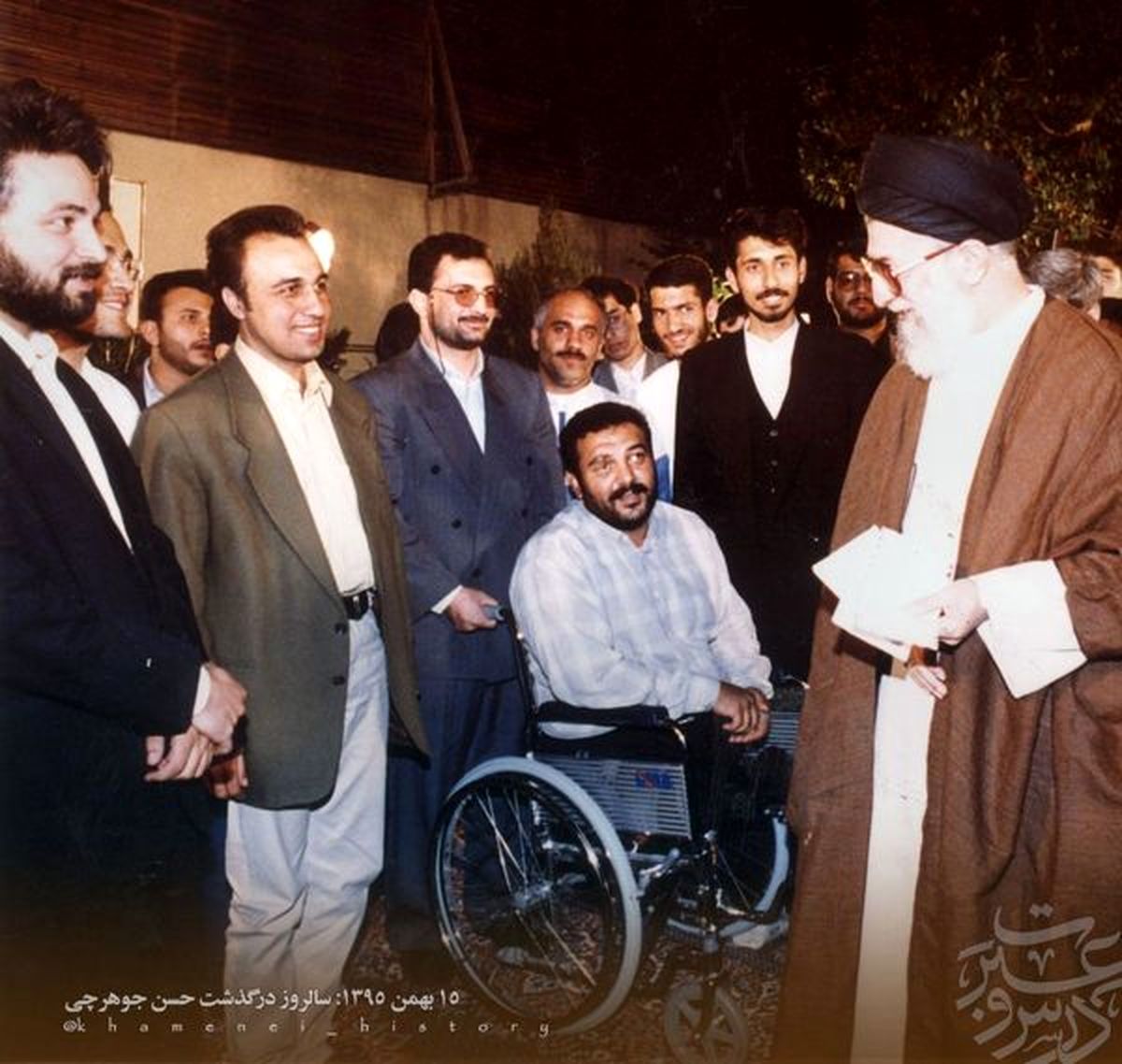 رامبد جوان، رضا عطاران و حسن جوهرچی در کنار رهبرانقلاب/عکس 