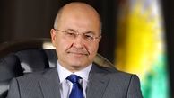دیدار برهم صالح  با رئیس سازمان الحشد الشعبی