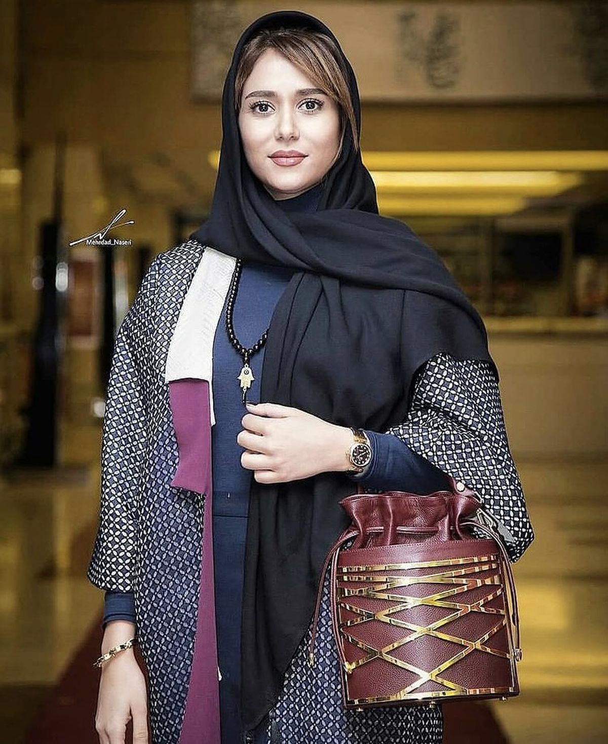 مدل خاص کیف پریناز ایزدیار در یک مراسم + عکس