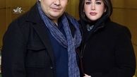 رضا داوودنژاد و همسرش + عکس