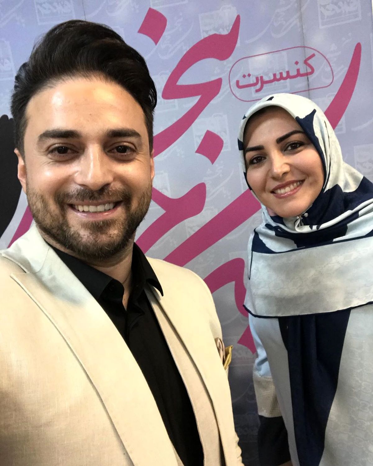 خانم گوینده جدی خبر در کنسرت بابک جهانبخش+عکس