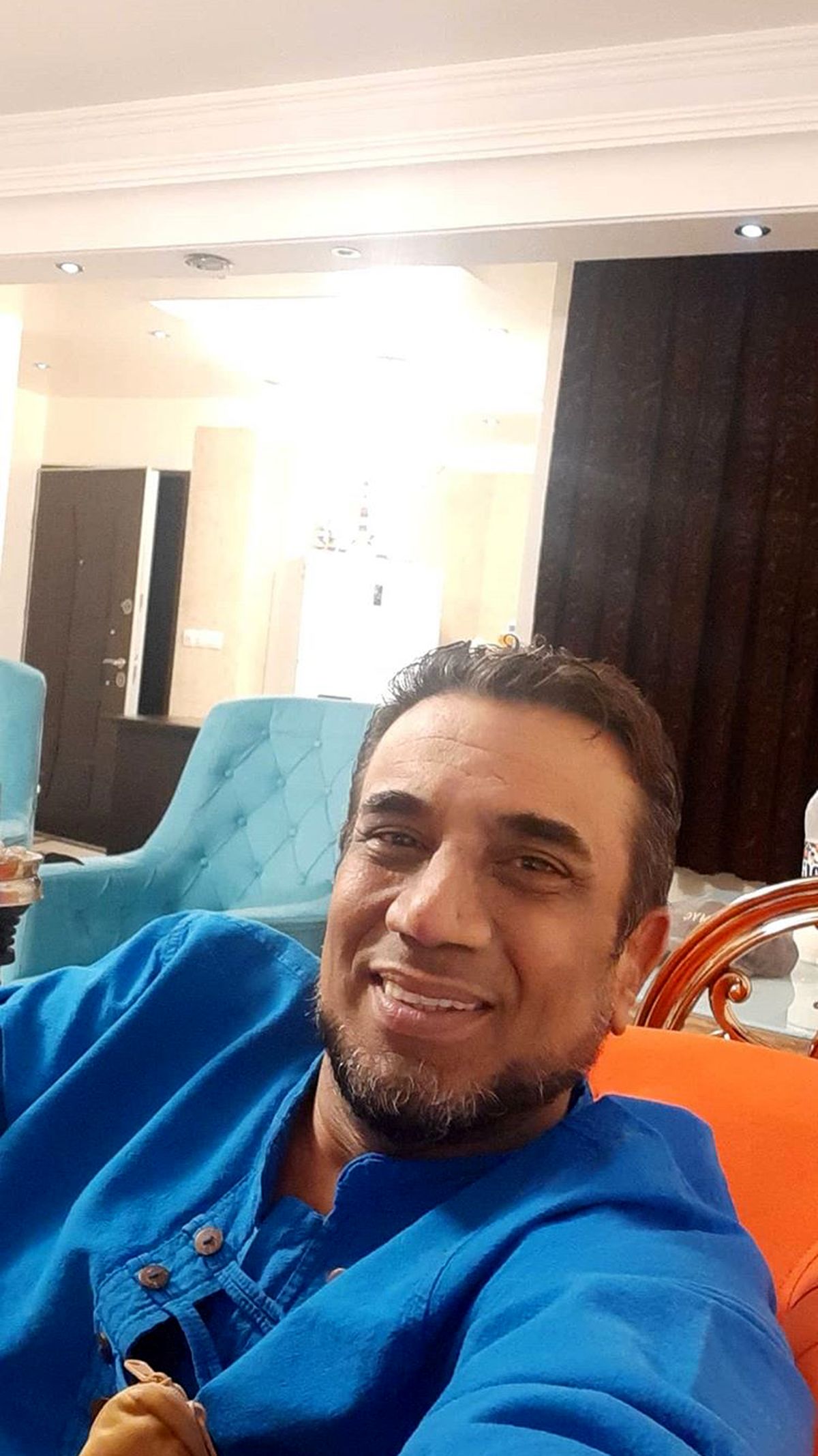 سلفی نصرالله رادش در خانه اش + عکس