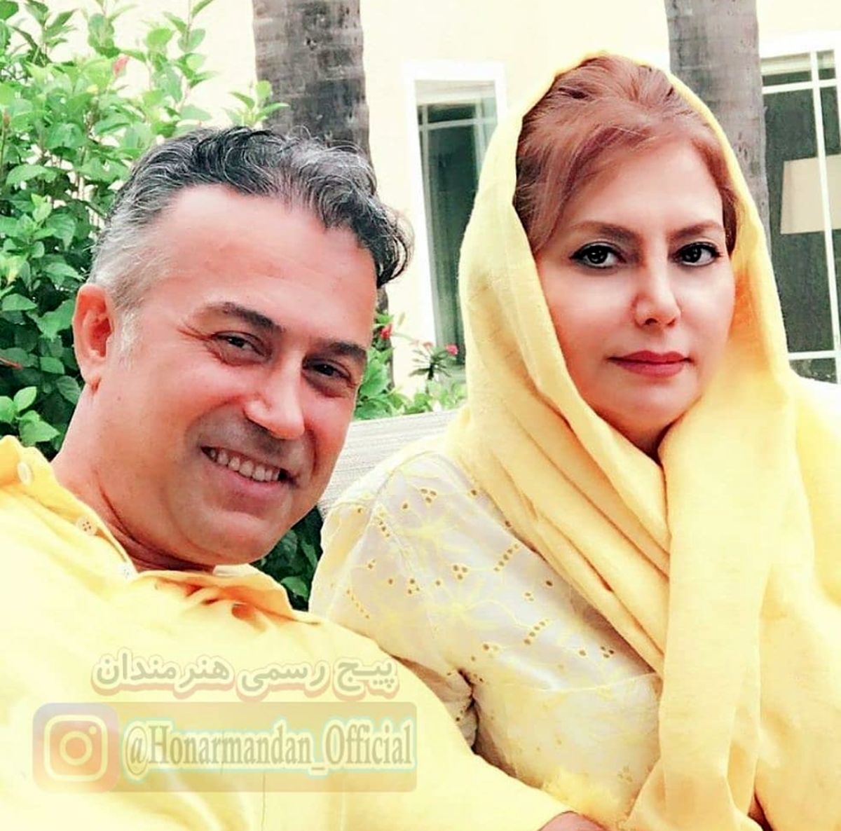 ست کردن دانیال حکیمی و همسرش+عکس