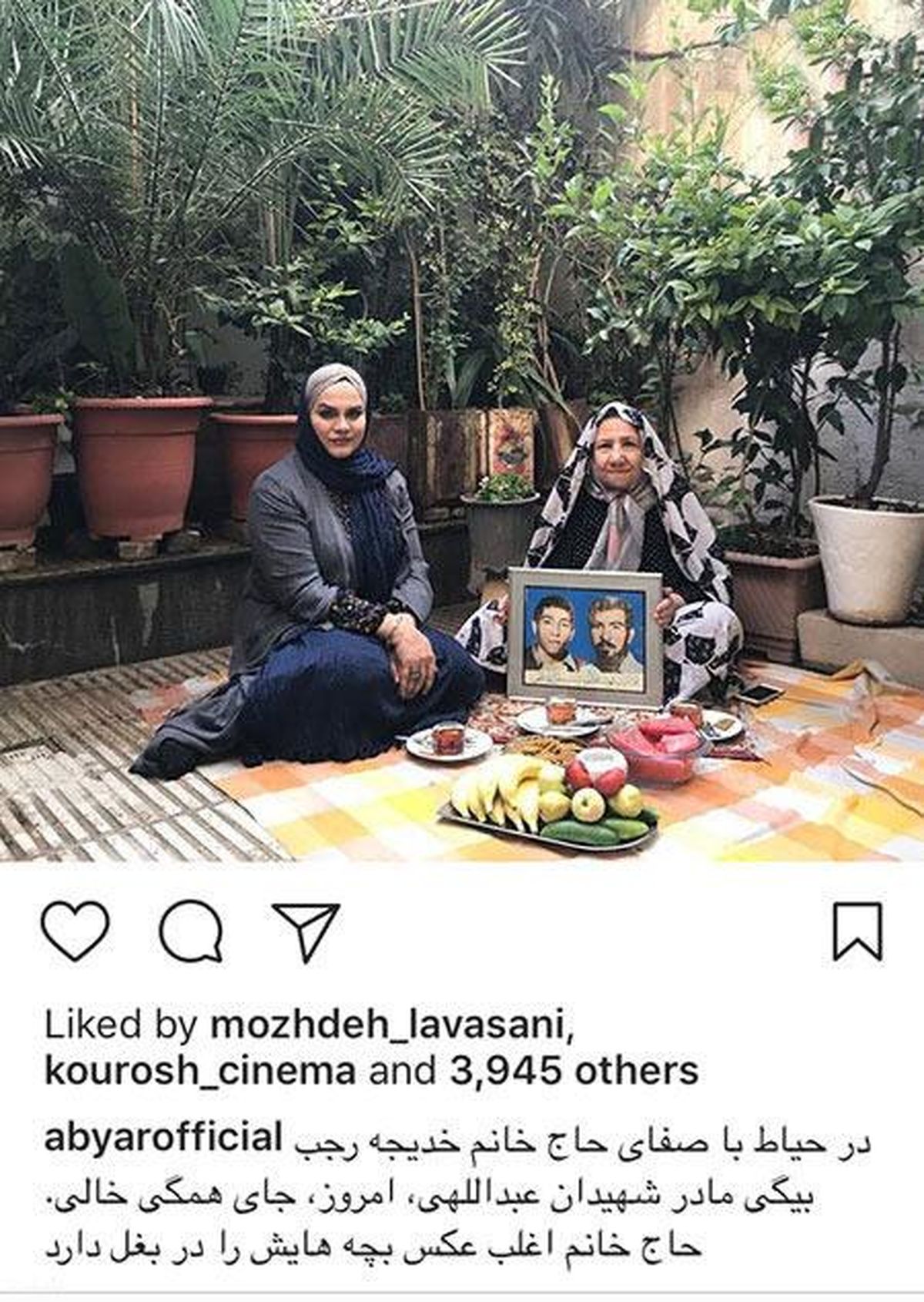 نرگس آبیار مهمان یک خانه بهشتی+عکس