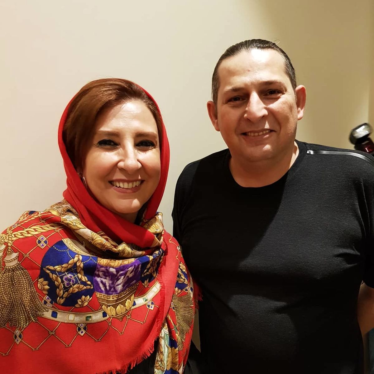 مرجانه گلچین و هم کلاسی مردش!+عکس