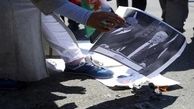 تظاهرات کنندگان تصاویر ترامپ و نتانیاهو را به آتش کشیدند