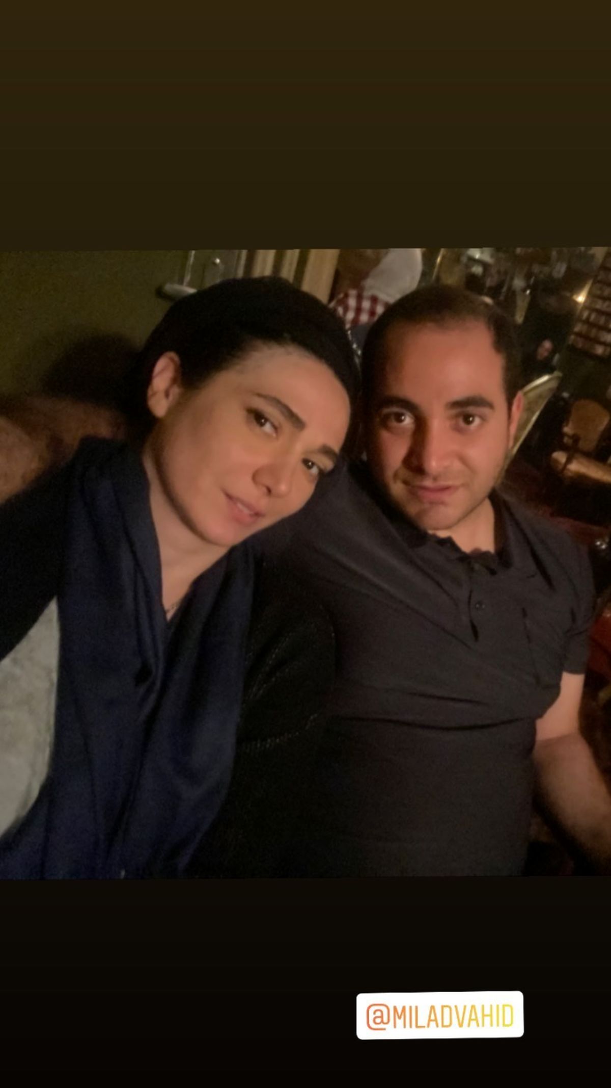 مینا وحید و برادرش + عکس