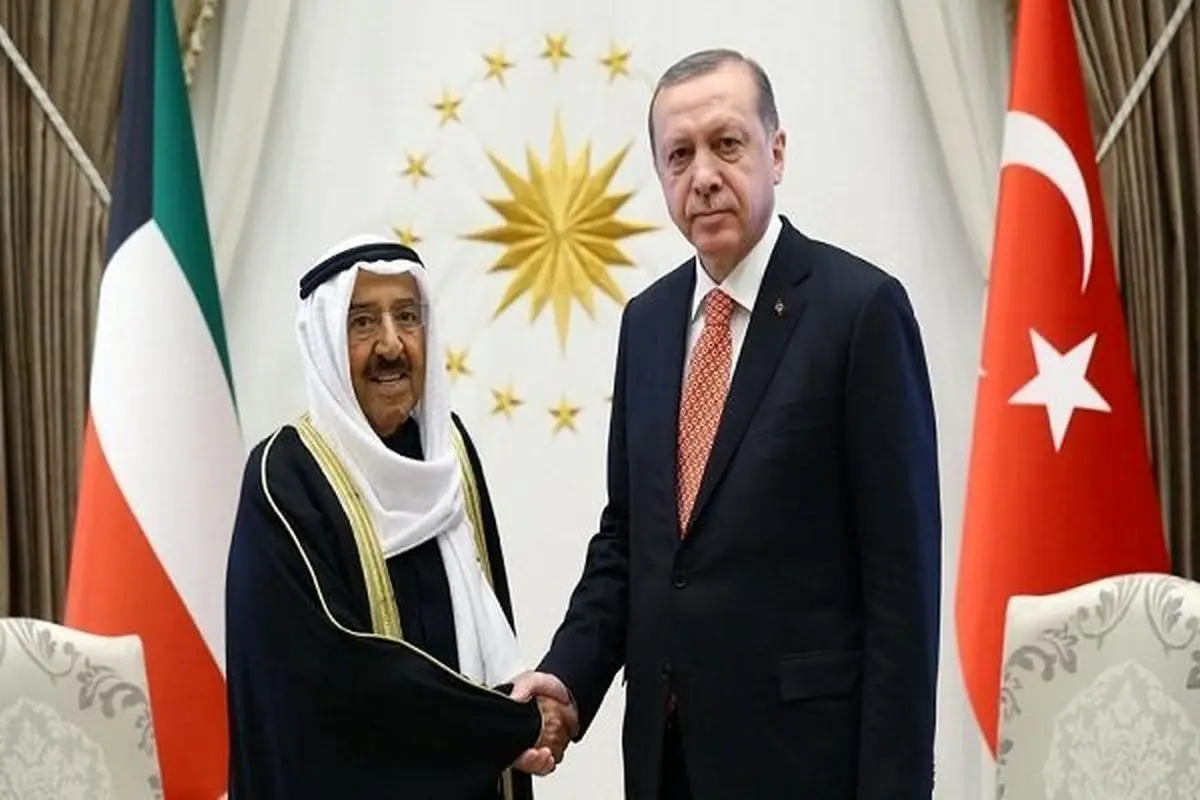 اردوغان با امیر کویت گفتگو کرد