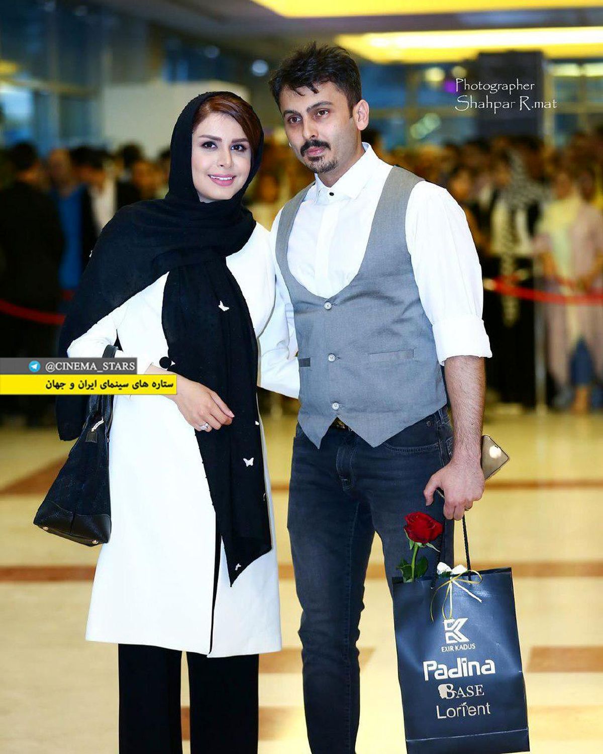 عکس نجمه جودکی و همسرش